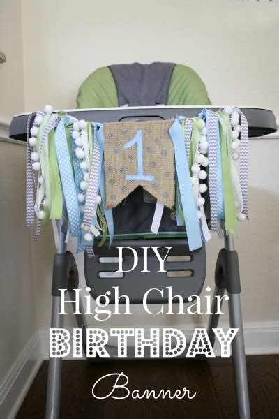 1st birthday banner for highchair|diy high chair banner.